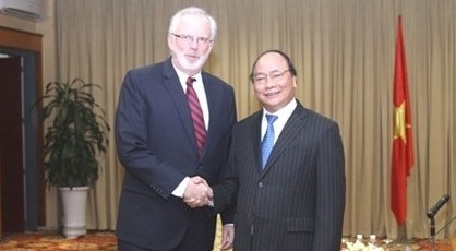 Vize-Premierminister Nguyen Xuan Phuc empfängt den US-Botschafter in Vietnam